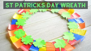 DIY St Patricks Day Wreath Craft Decoration for your Front Door