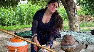 Today Meet My Uncle | Pakistan Beautiful Village Scene | Unseen Village Life | Raining Vlog