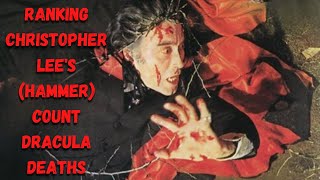 Ranking Christopher Lee's (Hammer) Count Dracula Deaths