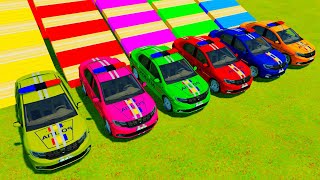 TRANSPORTING COLOR POLICE CARS INTO GARAGES!