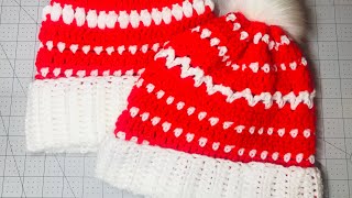 Easy Ugly Christmas Sweater Beanie RIGHT HANDED Tutorial