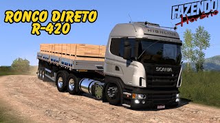 PRESSÃO NA HIGHLINE R420 - 3 EIXO ARQUEADA CARREGADA DE MADEIRA | ETS 2 1.52