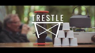 BruTrek Trestle - bridging your Aeropress & K-cup for convenient brewing anywhere!