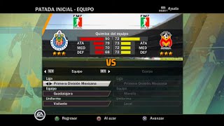 FIFA 11 (PS2) Gameplay - Guadalajara vs Monarcas Morelia