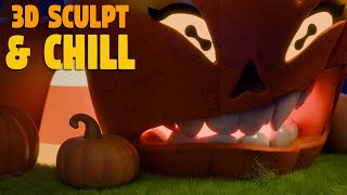 3D Sculpt & Chill: Post Halloween Haunted Pumpkin