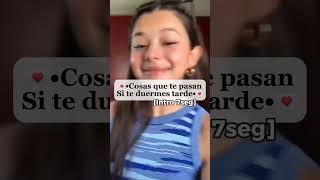 💌Cosas que te pasan si te duermes tarde💌#short#aestethic#like#viral