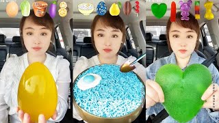 Asmr Eating Emoji Foods 🍭🧋🍿🥑🍓🍉🥑🍰🥩🍅🍦 Rel