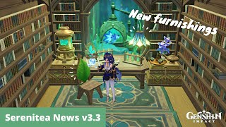 New Search Function, New Furnishings, and more || Serenitea News version 3.3