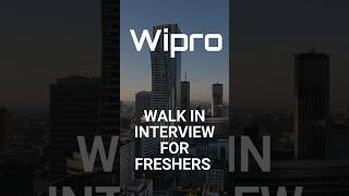 Wipro Walk in drive | Latest jobs for freshers 2024