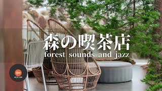 Ambient sounds + JAZZ Gentle forest coffee shop Relaxing work/study CAFE MUSIC - BGM for work