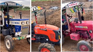 Swaraj 744 2wd vs kubota mu4501 4wd vs Mahindra 575 performance in ramp