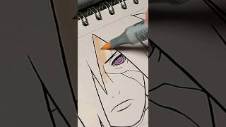 Drawing Madara Uchiha 🙏🏼🔥 | Naruto Shippuden #madara #shorts #narutoshippuden