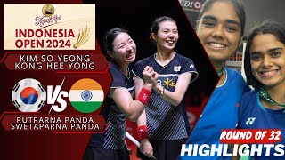 Kim/Kong (KOR) vs Panda/Panda (IND) | Indonesia Open 2024 | Round Of 32