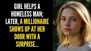 Girl Helps a Homeless Man, and Later a Millionaire Knocks on Her Door...