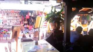 Drunk guy singing with Mariachi's on Olvera Street