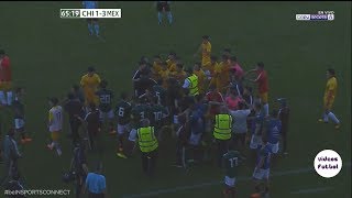 Hubo pelea en el partido Mexico vs China del Torneo de Toulon 2018