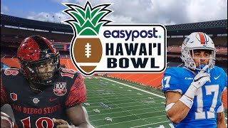 San Diego State vs Middle Tennessee State | Hawaii Bowl | PREVIEW AND PREDICTIONS!