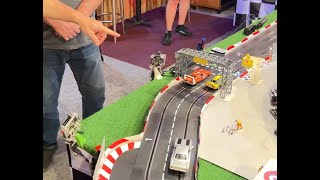 Carrera Digital 132 Slot Car Race: Muscle Cars! Plymouth vs. Dodge vs. Ford #digitalslotcarrace