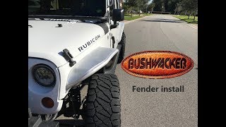 Bushwacker Aluminum Front Fender install - Jeep JK