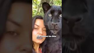 Black Leopard Loves Human Girl