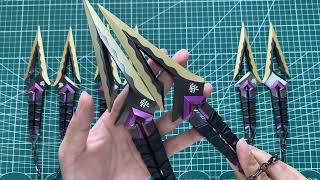 Purple Kuronami  No Yaiba Metal Replica In Real Life