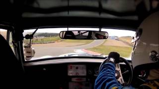 MGB V8 in Knockhill SMRC Classics Race 2 1st May 2016