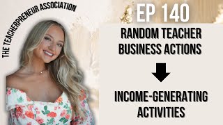 Random Business Actions ➡️ Income-Generating Activities: The Power of Daily Consistency