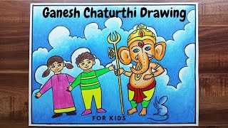 Ganesh Festival Drawing || Imaginary Drawing @VipulSwamiArts #viralshorts