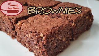 Quick Fudgy and Nutty Brownies Recipe/ Saftige Schoko Brownies Rezept/ Sundas Swiss Bakery