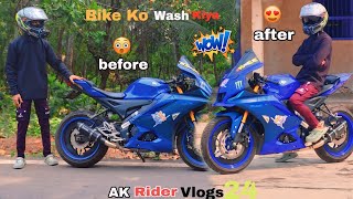 Bike ka New Looks 😮 Bike Hogaya Chaka Chak 🔥 Ak Rider vlogs24 ❤️ @AKBAHI24