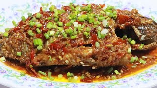 របៀបធ្វើត្រី ចៀនជូ / How to Make Fry Fish Delicious / Khmer Food # Sieng Sokea Cooking