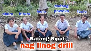 Batang sipat Nagpractice og linog drill