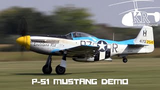 P-51 Mustang demo flight at Börgönd Airshow 2020