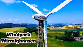 Windpark Wirmighausen (ehm. Zollhaus) mit Nordex N27 und N29 Windkraftanlagen | Dji mini 2