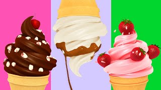 Ice Cream Song - Yummy Colorful Sweets | Popular Nursery Rhymes for Babies - Best Kids Songs