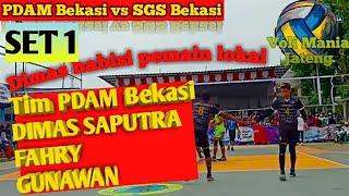 Set 1 PDAM Bekasi VS SGS Bekasi,Dimas Bombardir musuh