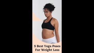 5 Best Yoga Poses For Weight Loss #shorts