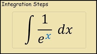 How to integrate 1/e^x