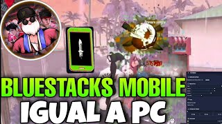 BLUESTACKS MOBILE EN ANDROID IGUAL A PC     DARAS TODO ROJO ❤ BLUESTACKS para CELULAR free fire✅