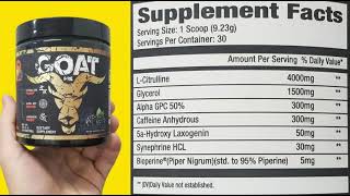 2 Beasts Nutrition "The GOAT Pre-Workout" Review