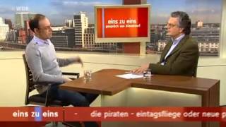 Piratenpartei eins zu eins - Eintagsfliege oder neue politische Kraft WDR 29.03.2012 part 1