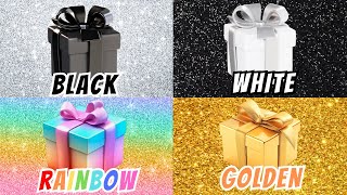 Choose your gift challenge 😍💝💙💚🌈 #4giftbox #pickonekickone #wouldyourather