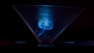 Homemade hologram (pyramid hologram)