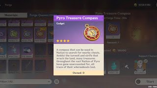 Crafting Pyro Treasure Compass | Genshin Impact Natlan