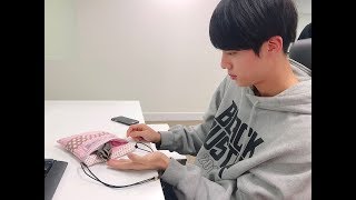 BTS Jin With His Sugar Gliders Eomukie and Odengie