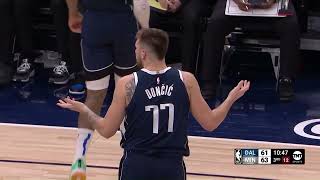 Luka Doncic gets a Technical after fouling Anthony Edwards! NBA 2024-2025 Season