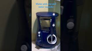 Waterpik Flosser size and water capacity