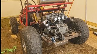 750cc go cart Revival (Katana Kart) Part 1, Getting it running For The First Time In 3 Years!