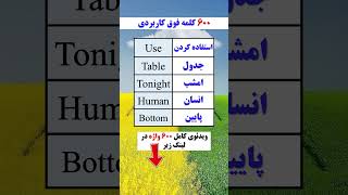 کلمات بسیار کاربردی برای یادگیری برق آسای انگلیسی 🎯💯‼️😵🤯