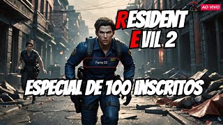 Resident Evil 2 Remake - SPEED RUN em live (Especial de 100 inscritos) PARTE 3